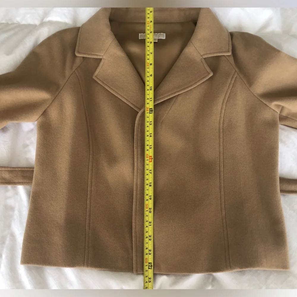 NWT Michael Kors 3/4 sleeve belted wool jacket blazer - Picture 9 of 11